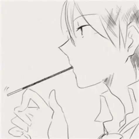 高冷男生的简笔画头像图片大全二次元简笔画高冷手绘女生头像简笔画