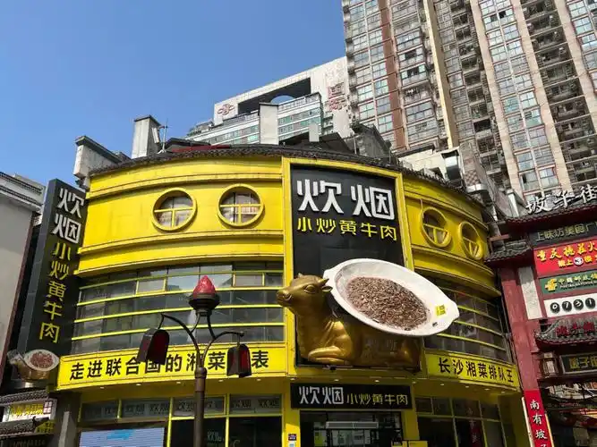 长沙必吃湘菜馆炊烟小炒黄牛肉