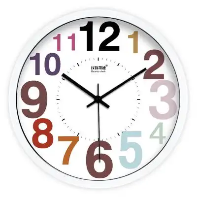 艺术时尚简约糖果彩色数字挂钟时钟 份  108  已售 ￥ 57.02 ￥62.