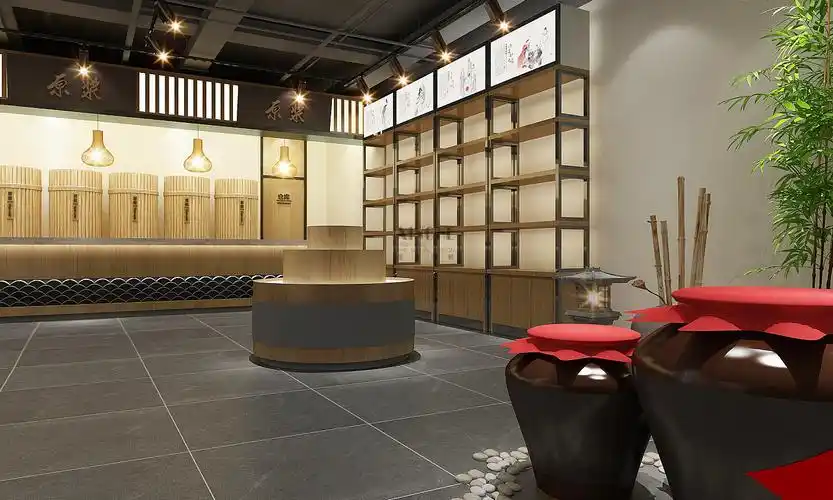 【星禾创意】春源白酒专卖店设计
