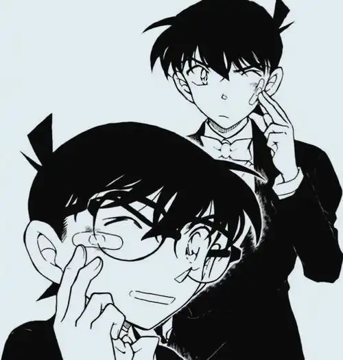 名侦探柯南#自修漫画工藤新一   漫画新一颜真的太绝了#二次元新鲜事