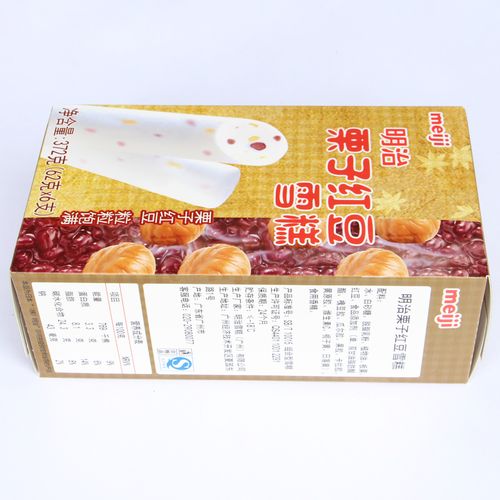 明治冰淇淋栗子红豆雪糕冰激凌372克62克x6冰淇淋