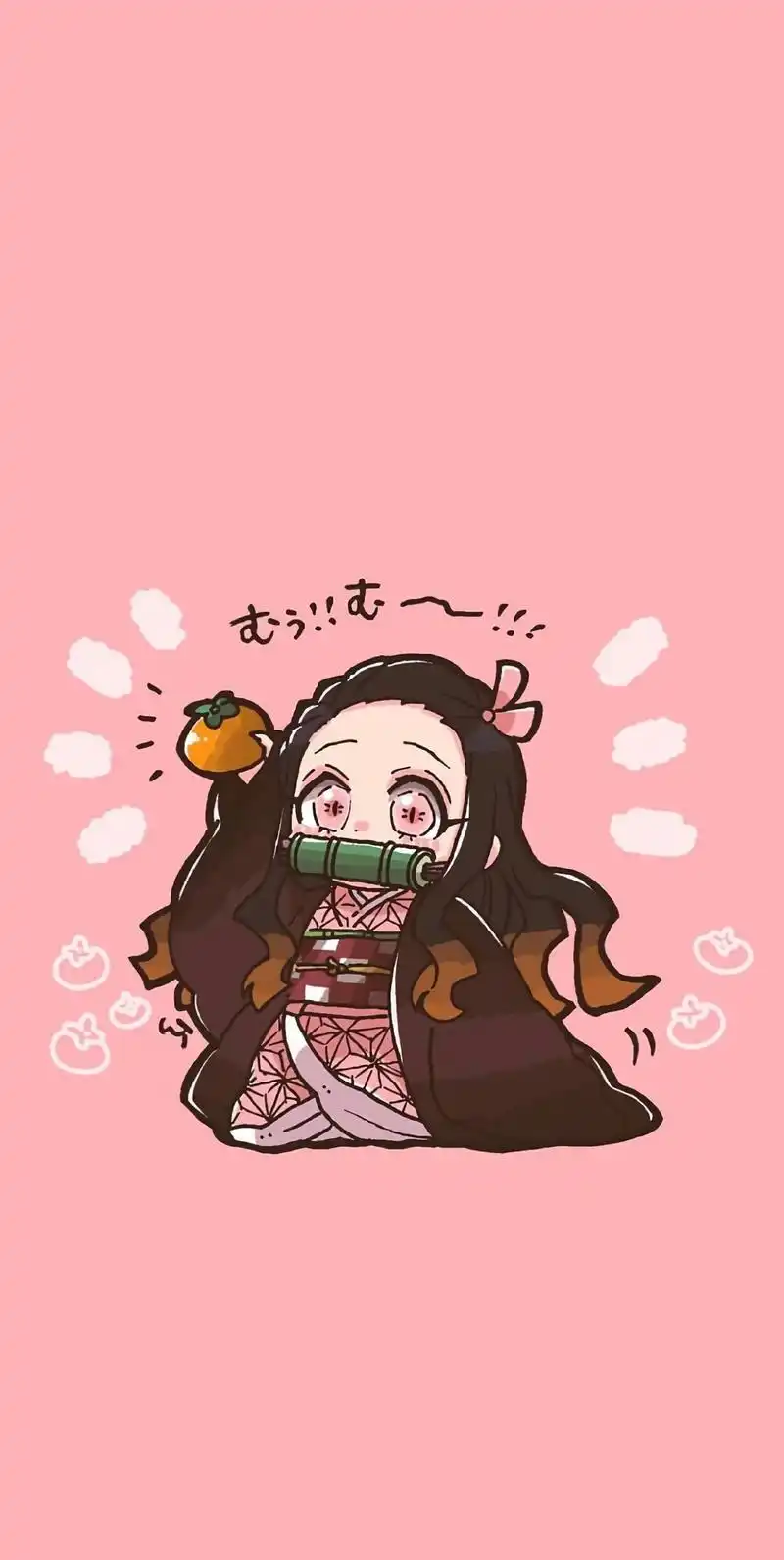 鬼灭之刃:全员壁纸,聊天背景腻了该换啦,迷你版祢豆子好卡哇伊