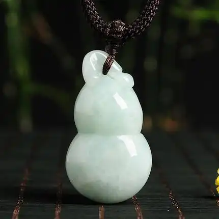 天然缅甸翡翠a货葫芦吊坠挂件女款送礼佳品厂家直销送证书
