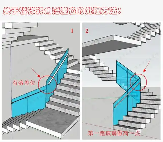 别墅工程无框阳台玻璃栏杆