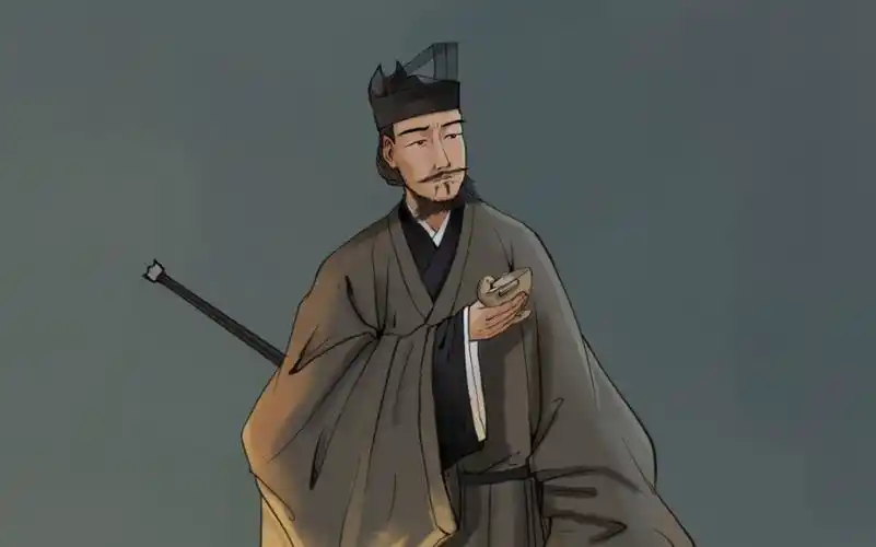 东汉文官像(服饰含推测成分)作画步骤,使用ipad上的procreate所画.