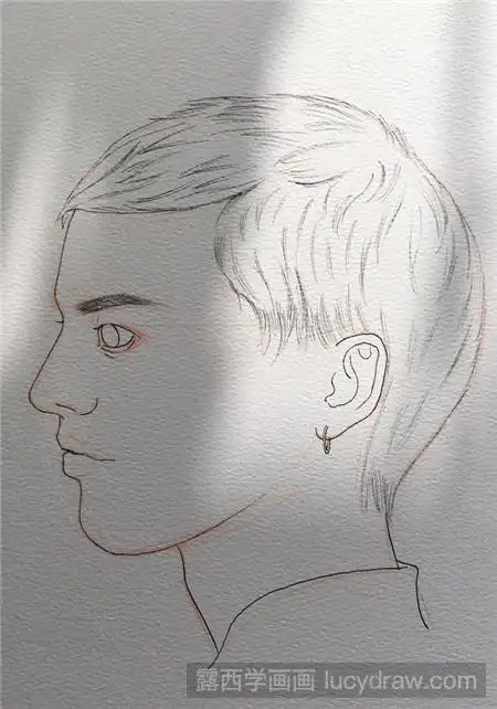 教你画男子侧颜