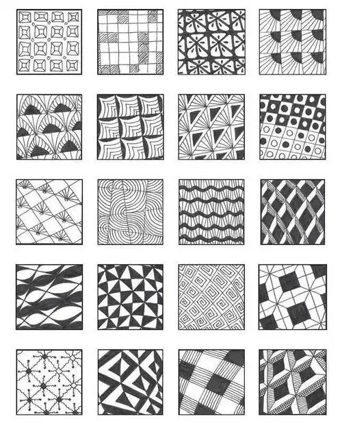 装饰画点线面平面构成