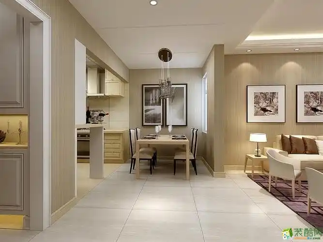 林荫大院-95㎡-现代_现代三室一厅一卫_装酷网装修效果图