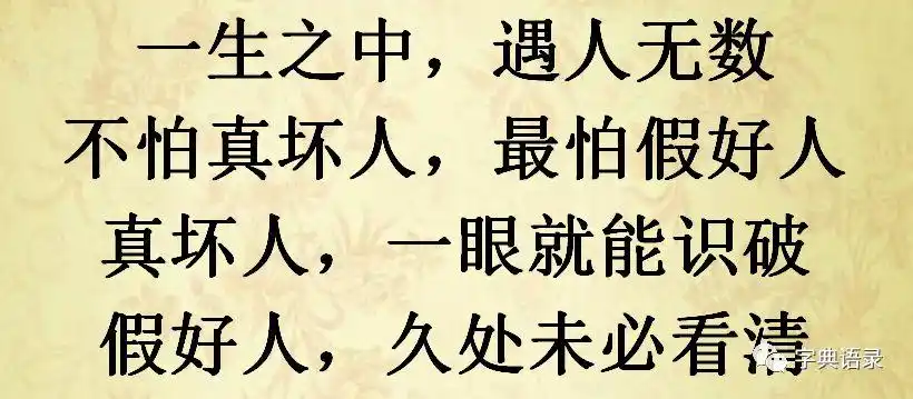 不怕真坏人,就怕假好人;《知人知面不知心》;人心,很难懂.