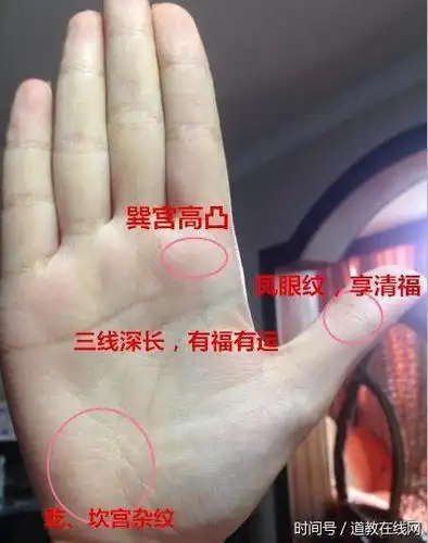 手相知识:手相这种图形,第三个本命年后,时来运转,八方来财!