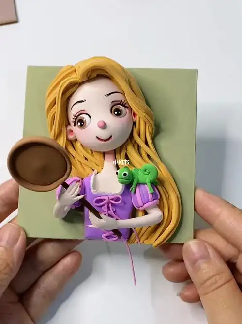 女孩子要学会保护自己 #超轻粘土手工  #长发公主乐佩  #我的粘土世界