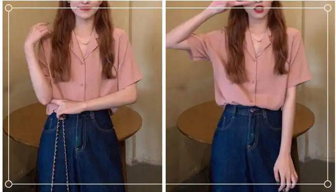 粉色上衣搭配什么颜色的下装好看?配藏蓝色很时髦个性