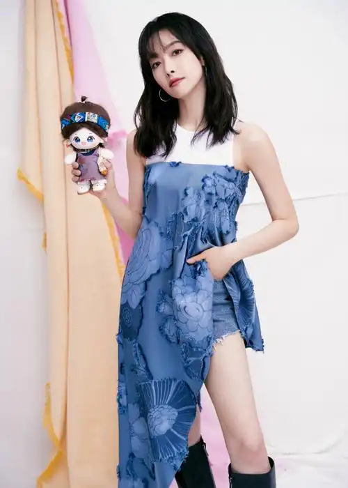 宋茜你好星期六##宋茜新中式蓝裙