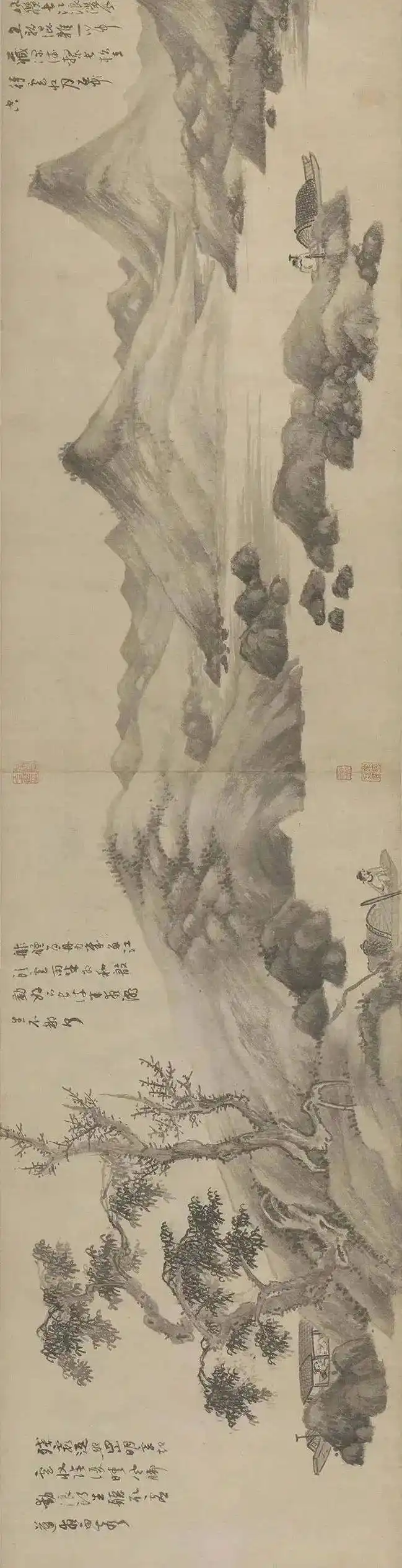 元代 吴镇 |《渔父图》