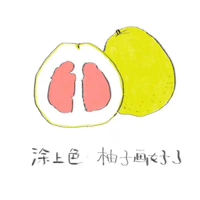 《柚子》今天你画画了吗?#简笔画 #一起学画画 #简笔画教程 - 抖音