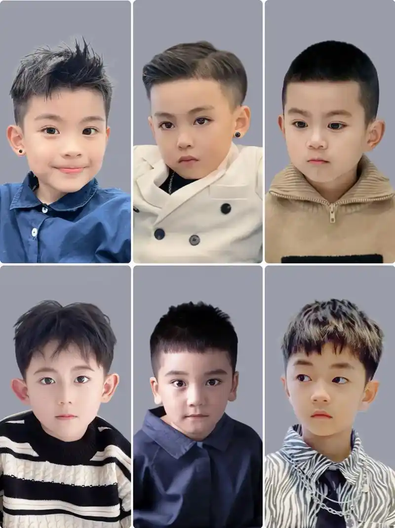 男童2-12岁帅气发型.妈妈们,2024年马上到来啦!新的一 - 抖音