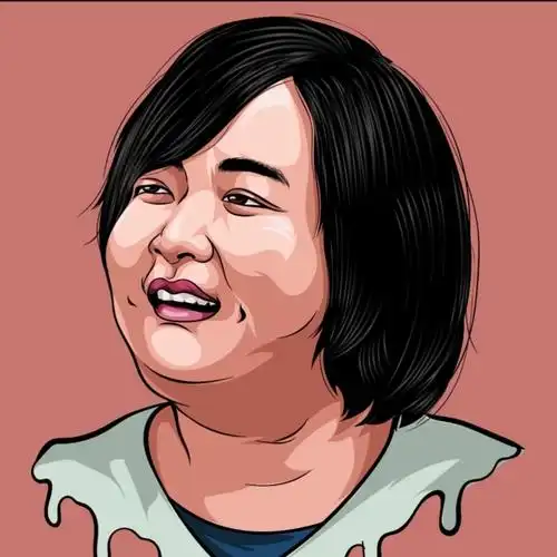 贾玲成中国影史票房最高女导演,贾玲手绘头像插画.