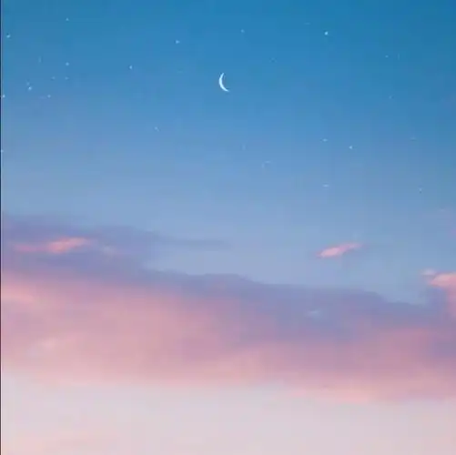 唐崎夜雨意境极简天空朋友圈背景