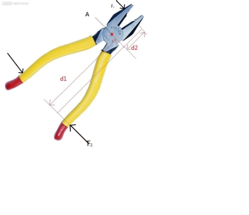 高等教育 理学 铁钳的受力分析图铁钳是很好和简单地运用了杠杆原理