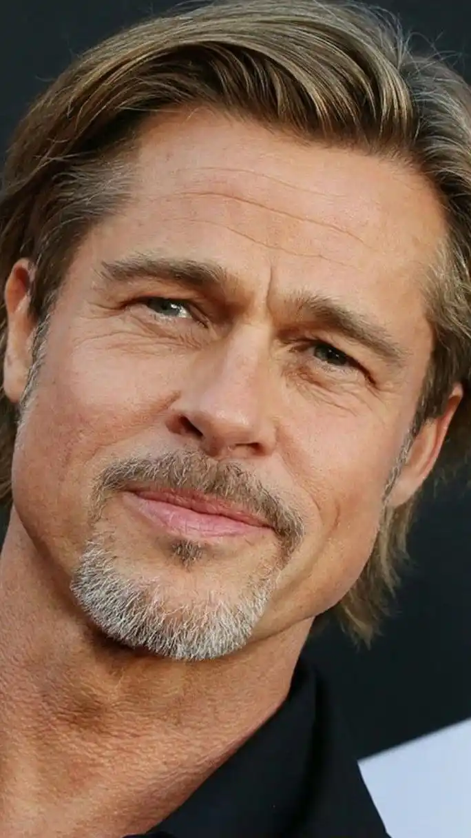 布拉德·皮特胡子造型,留胡子最有味道的好莱坞男星之一.