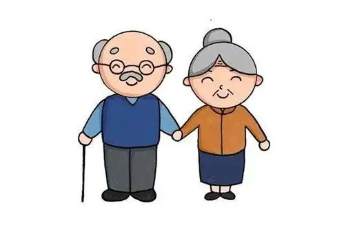 卡通老奶奶老爷爷图片下载psd素材装饰图案鑫椤资讯恭祝大家新年快乐