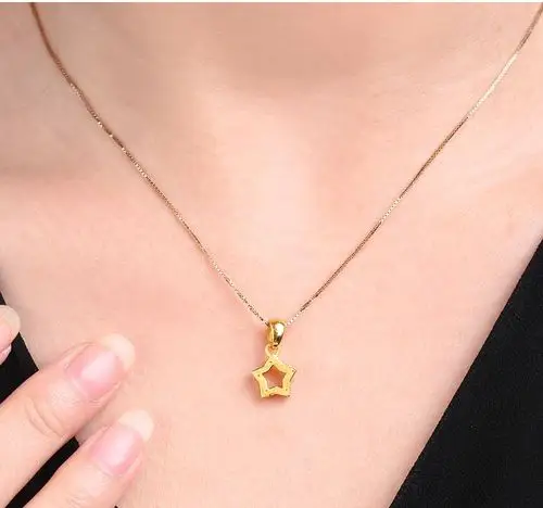 周六福黄金专场周六福 精品足金吊坠-星星不含链1111-hj020_唯品会