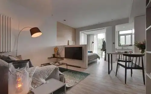 40㎡简约风小户型装修,客餐卧一体,好看又实用,丝毫不拥挤!