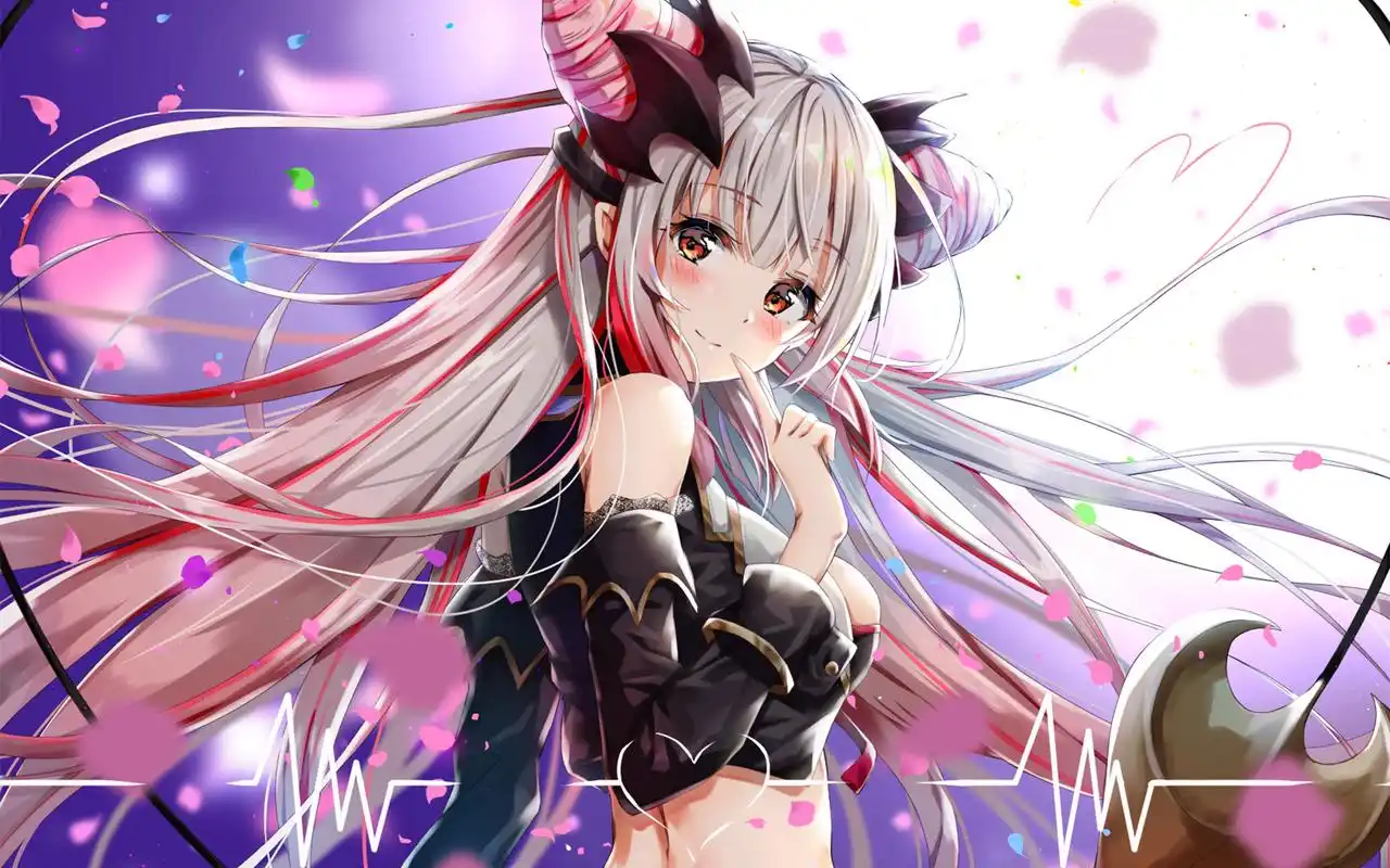 精美动漫美女插画桌面壁纸