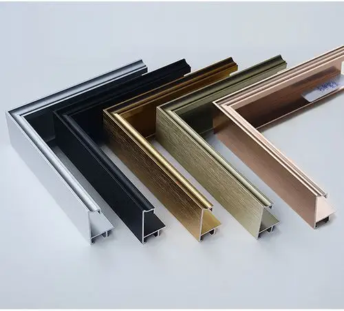 鑫英华金属相框边框线条装饰画外框镜子框曲面造型铝合金材料批发
