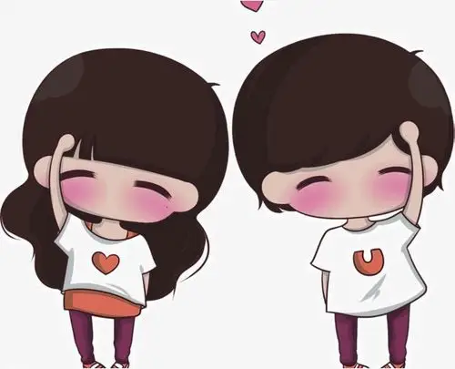 棕色卡通可爱情侣装饰图案素材图片免费下载_高清装饰图案png_千库网