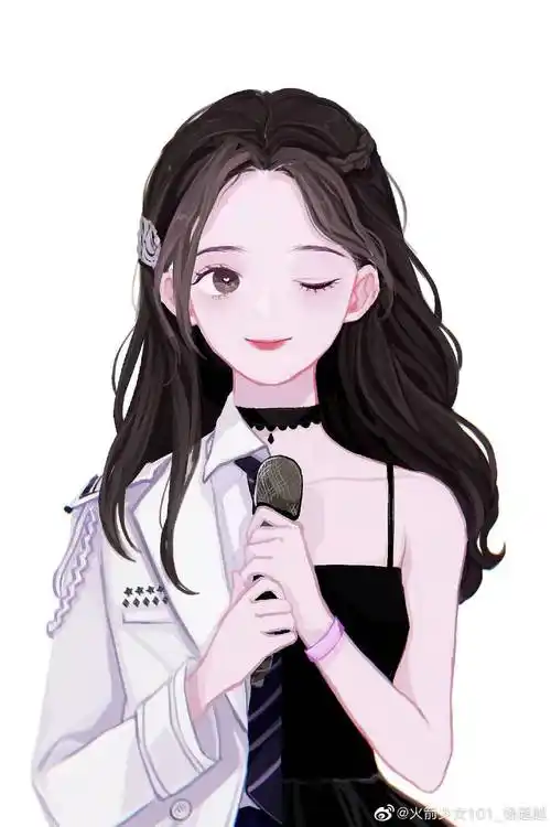 火箭少女漫画卡通形象图