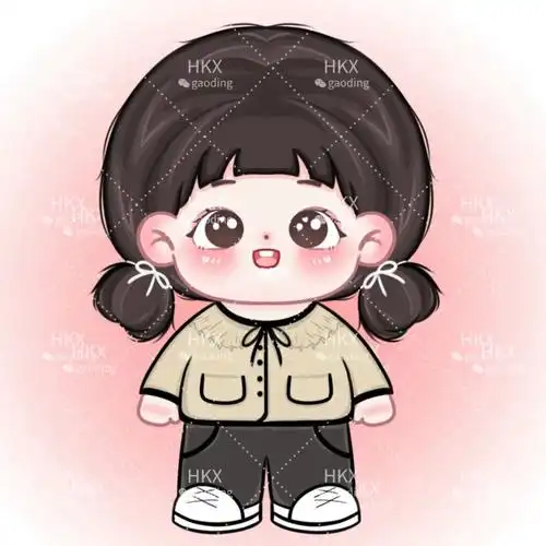 虞书欣无偿可自印q版全身