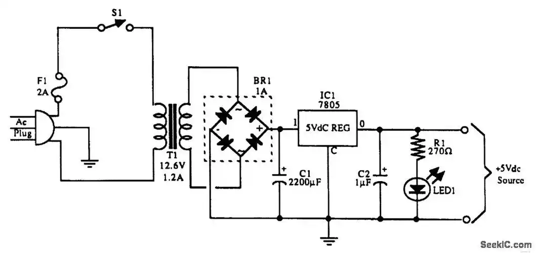 5v直流稳压电源-电源电路-维库电子市场网