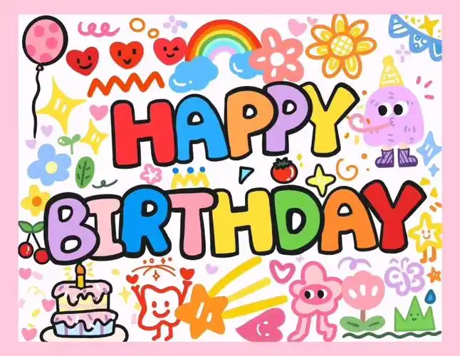 生日快乐电视投屏背景图