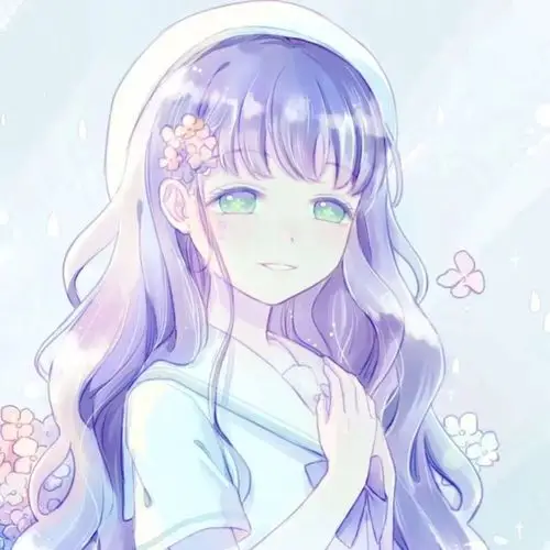 二次元唯美文艺女生头像