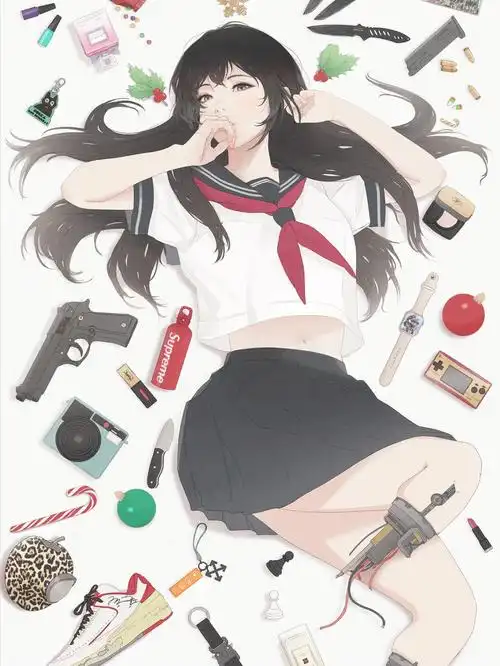 动漫里那些常见的角色,但是慢慢的下拉露出的智能机械体假肢瞬间给人