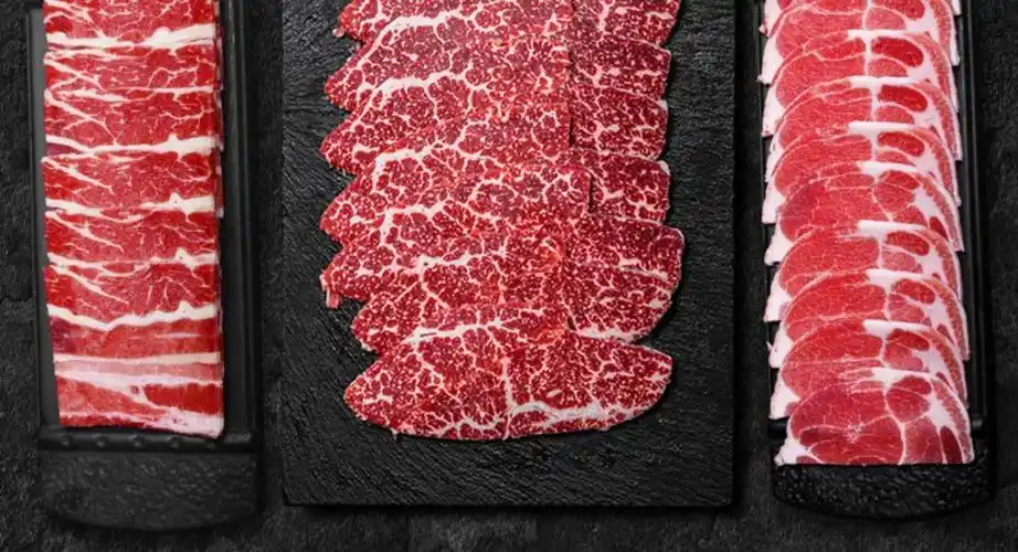 顺丰速运澳洲和牛m7厚切雪花牛肉日韩式烤肉食材新鲜烧烤肥牛片6人餐