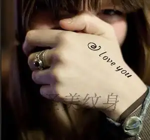 纹身贴字母图片