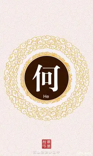 11个姓氏头像制作,有没有何姓的朋友呢?喜欢的记得收藏!