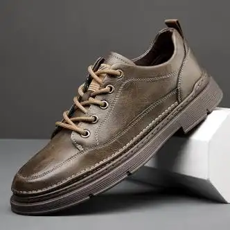 休闲鞋>男士工装鞋>啄木鸟>啄木鸟男鞋新款百搭潮流工装鞋软底皮鞋男