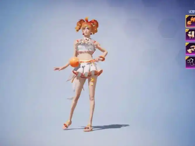 都是泳装,衣服头发鞋子都能拆,感觉还不错升级枪awm#和平精英#和平