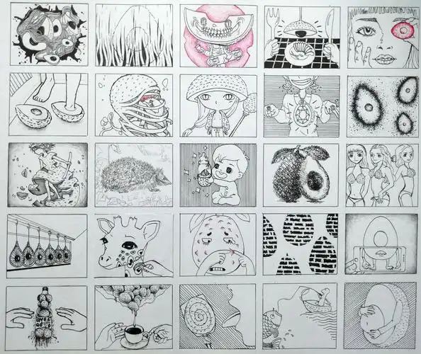 100副创意联想画