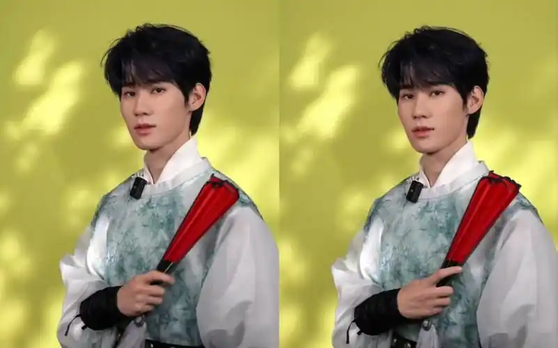 【张真源】身穿青衣墨竹古装,眉目如画,邀你共赏国乐的非凡魅力!