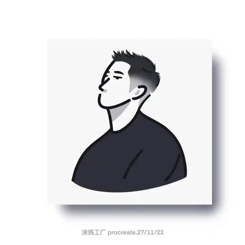 原创插画头像no.03零基础绘画教程来喽.男生侧脸杀#原创插 - 抖音