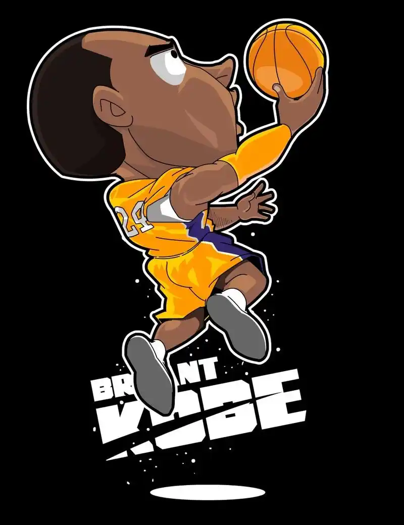 科比漫画致敬湖人王牌