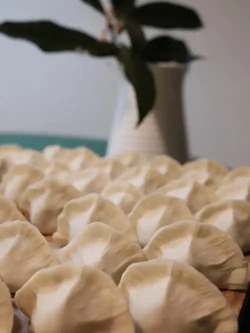 如何躲避带孩子09妈妈在包饺子找爸爸玩去