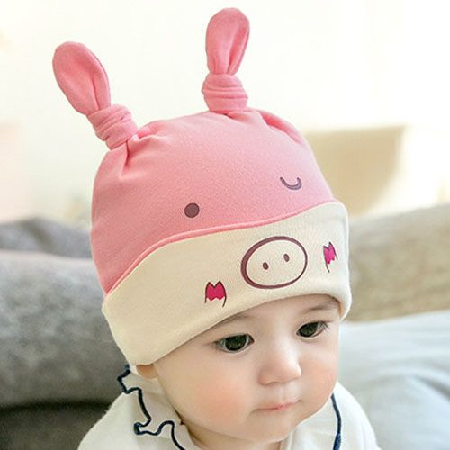 女宝宝 6-12个月_春秋薄款女宝宝0-3个月婴儿帽子秋季可爱超萌5秋天4