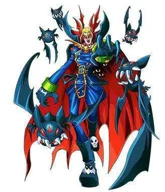 它就是黑暗区域中所有吸血鬼数码兽的王"大德拉库兽",它在黑暗区域