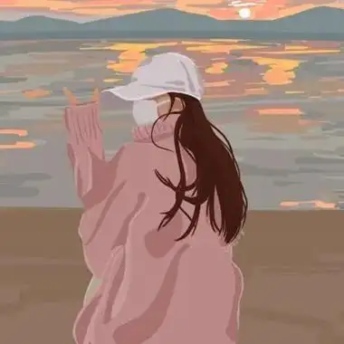 手绘小清新唯美背影微信头像 手绘头像图片大全 -【爱个性】
